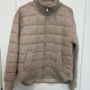 Women's Tan Quilted Jacket